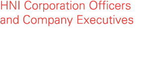 HNI Corporation Officers and Company Executives 